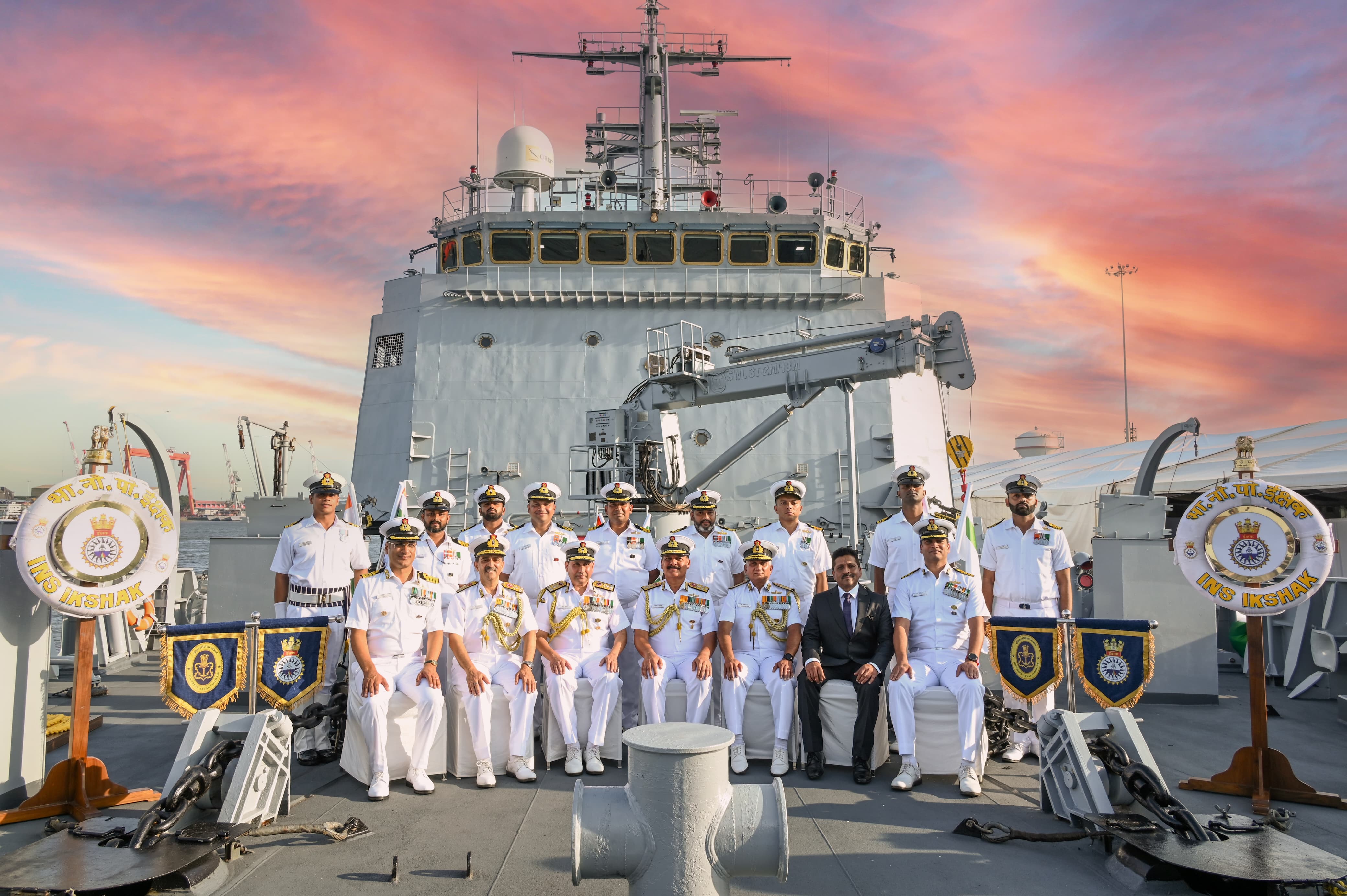COMMISSIONING OF INS IKSHAK, THIRD OF THE SVL CLASS SHIP