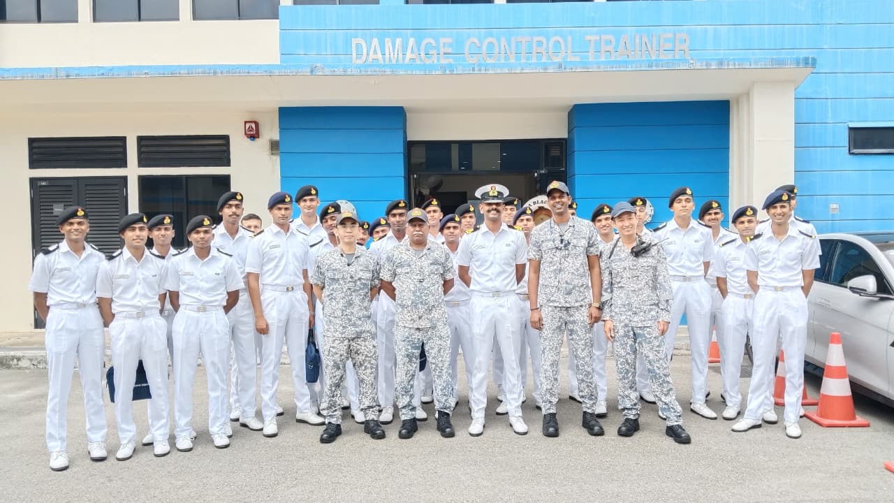 INDIAN NAVY’S FIRST TRAINING SQUADRON DEPARTS SINGAPORE