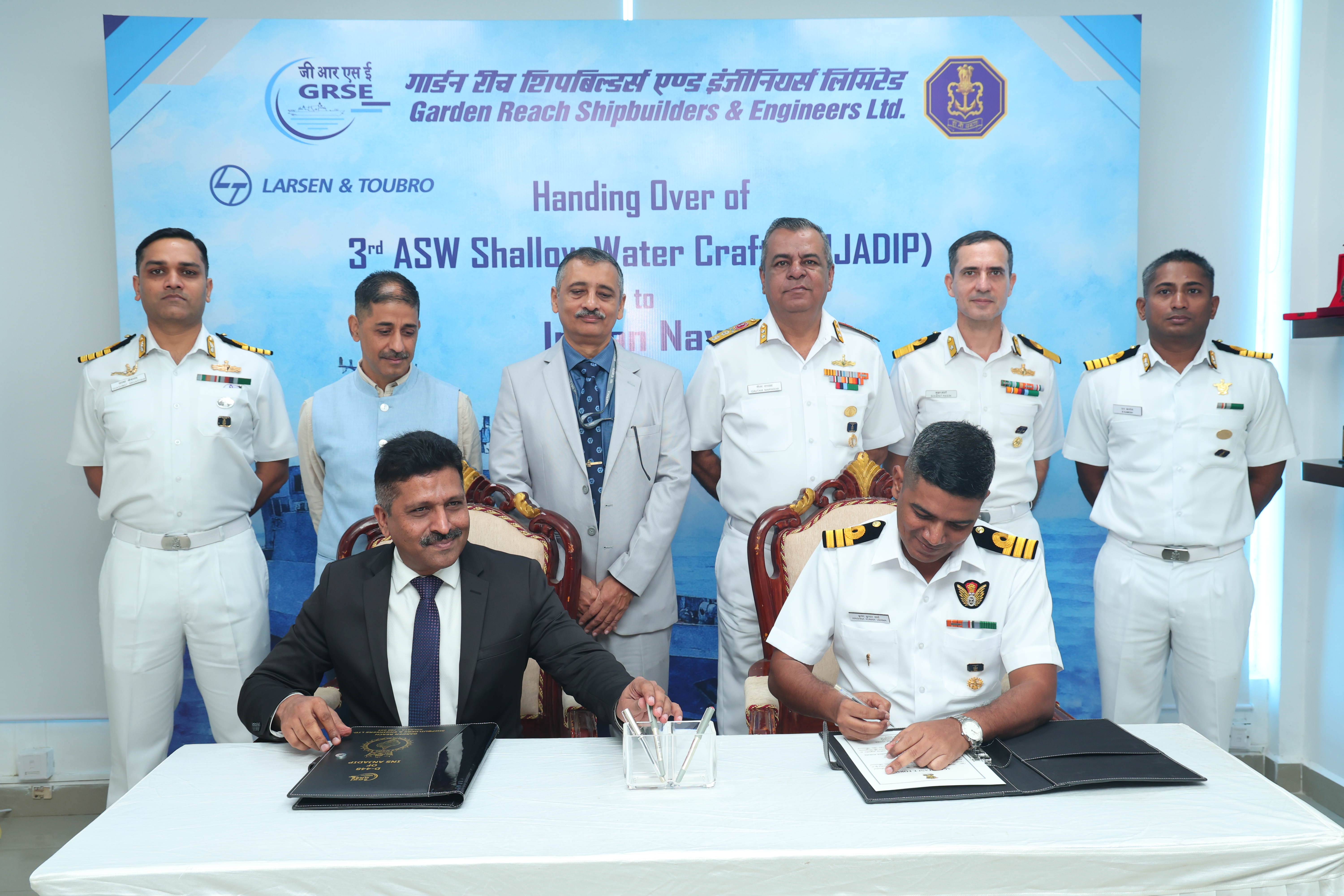 ‘अंजदीप’ – एंटी-सबमरीन वारफेयर शैलो वॉटर क्राफ्ट श्रेणी का तीसरा पोत  भारतीय नौसेना को सौंपा गया