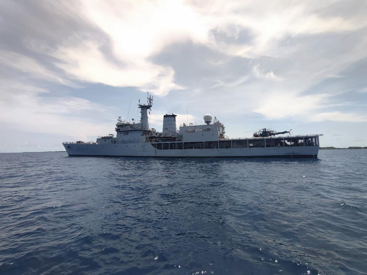 INS SHARDA ARRIVES MAAFILAAFUSHI, MALDIVES FOR HADR EXERCISE