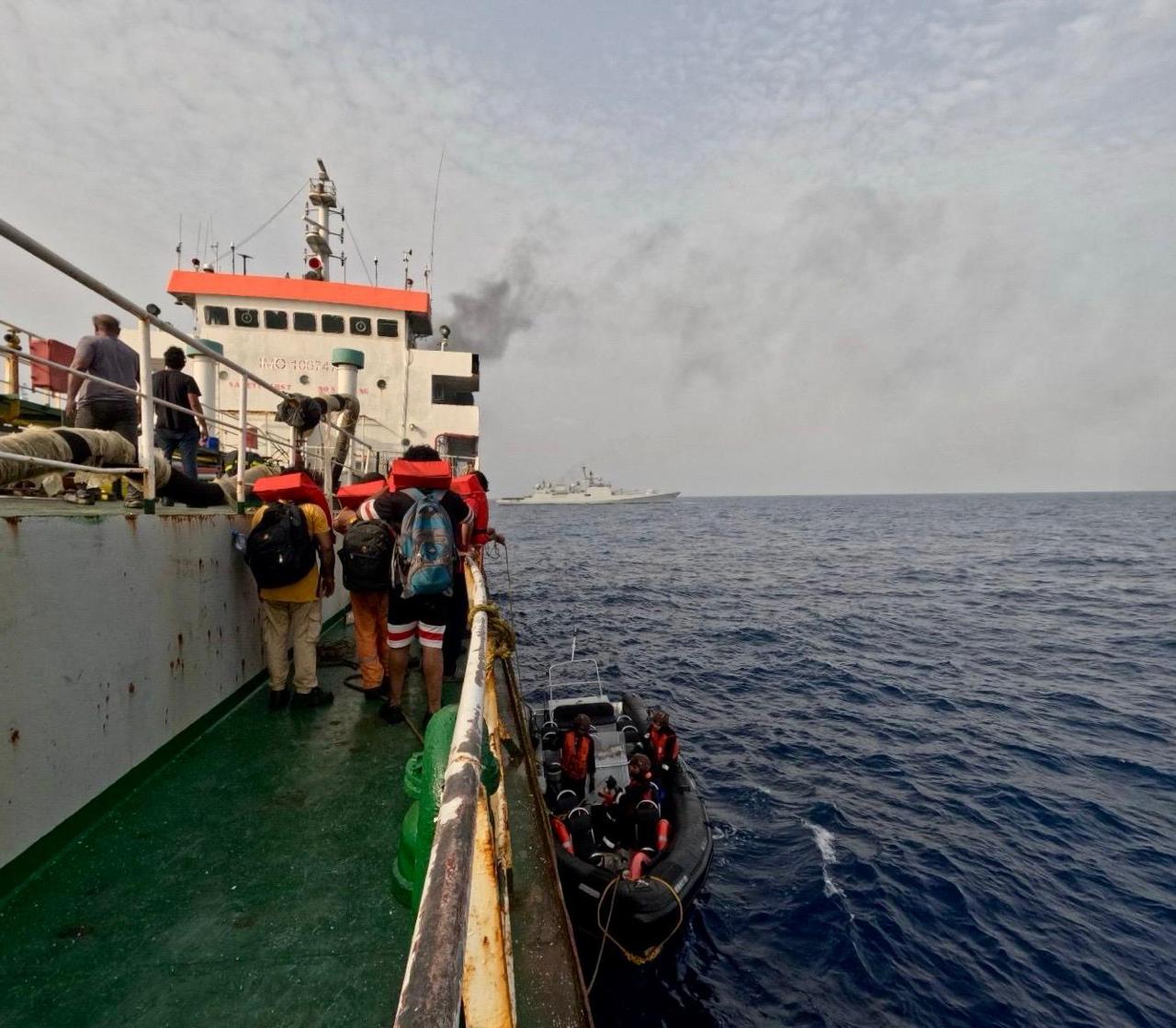 INDIAN NAVY LEADS CRITICAL FIREFIGHTING AND RESCUE OPERATIONS ON PALAU-FLAGGED TANKER MT YI CHENG 6