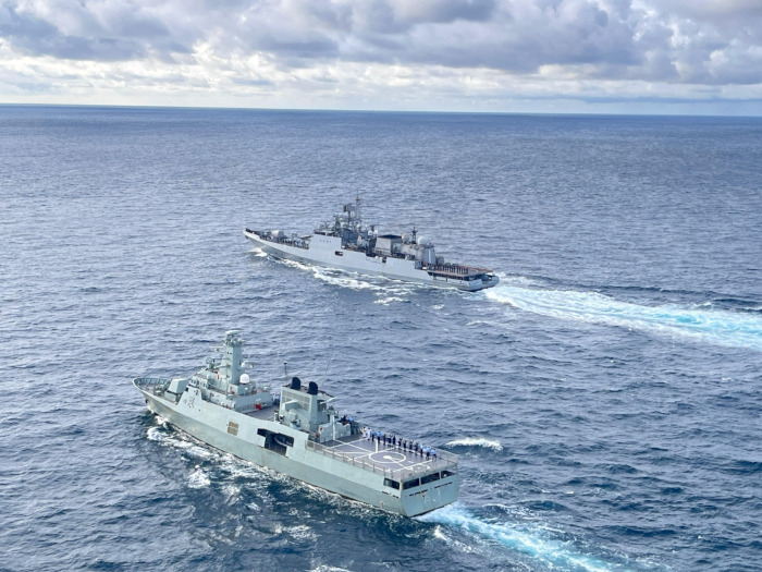 INDIAN NAVY - ROYAL NAVY OF OMAN_ - MARITIME EXERCISE (NASEEM AL BAHR)