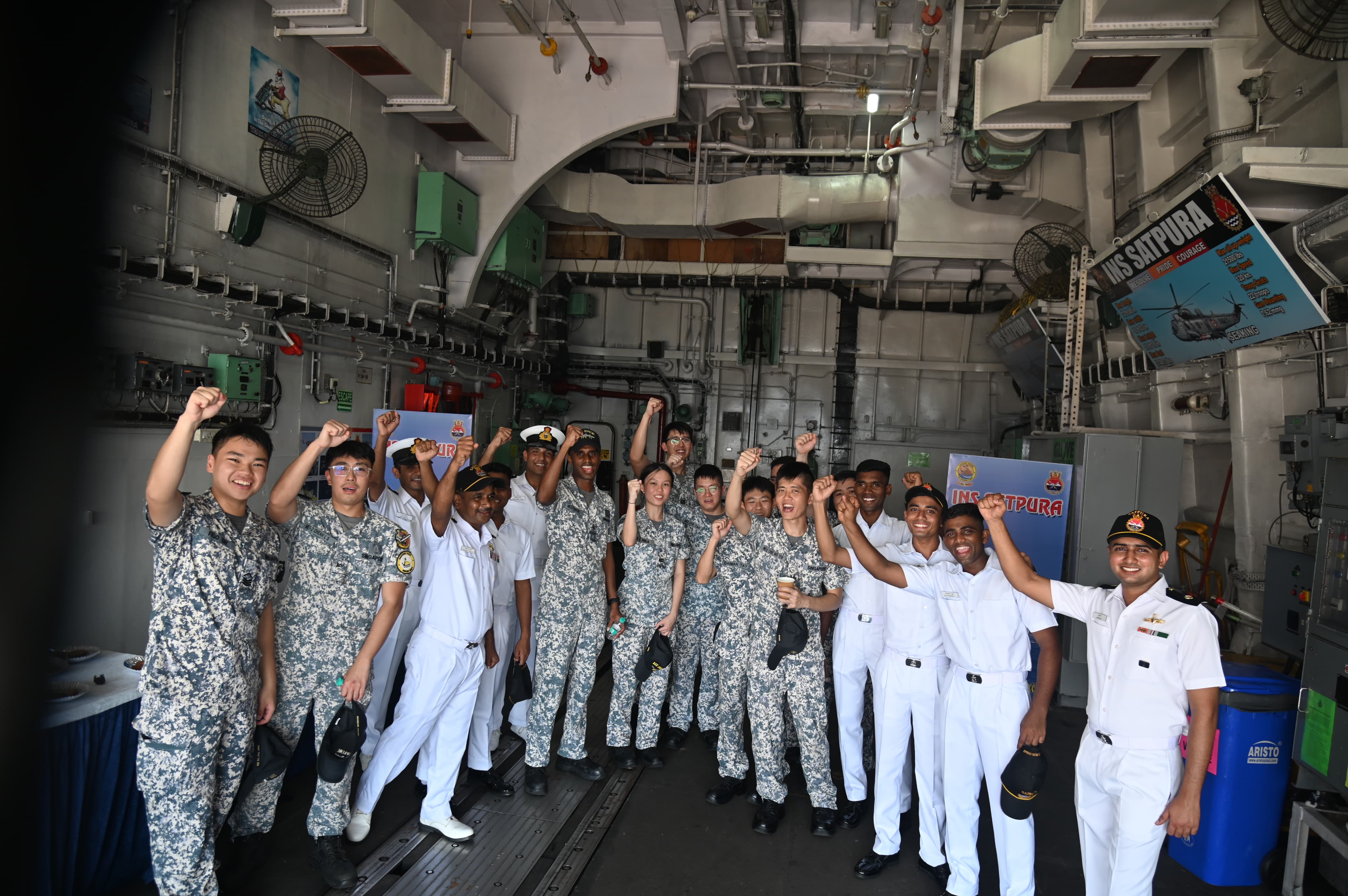 INDIAN NAVAL SHIPS CONCLUDE VISIT TO SINGAPORE