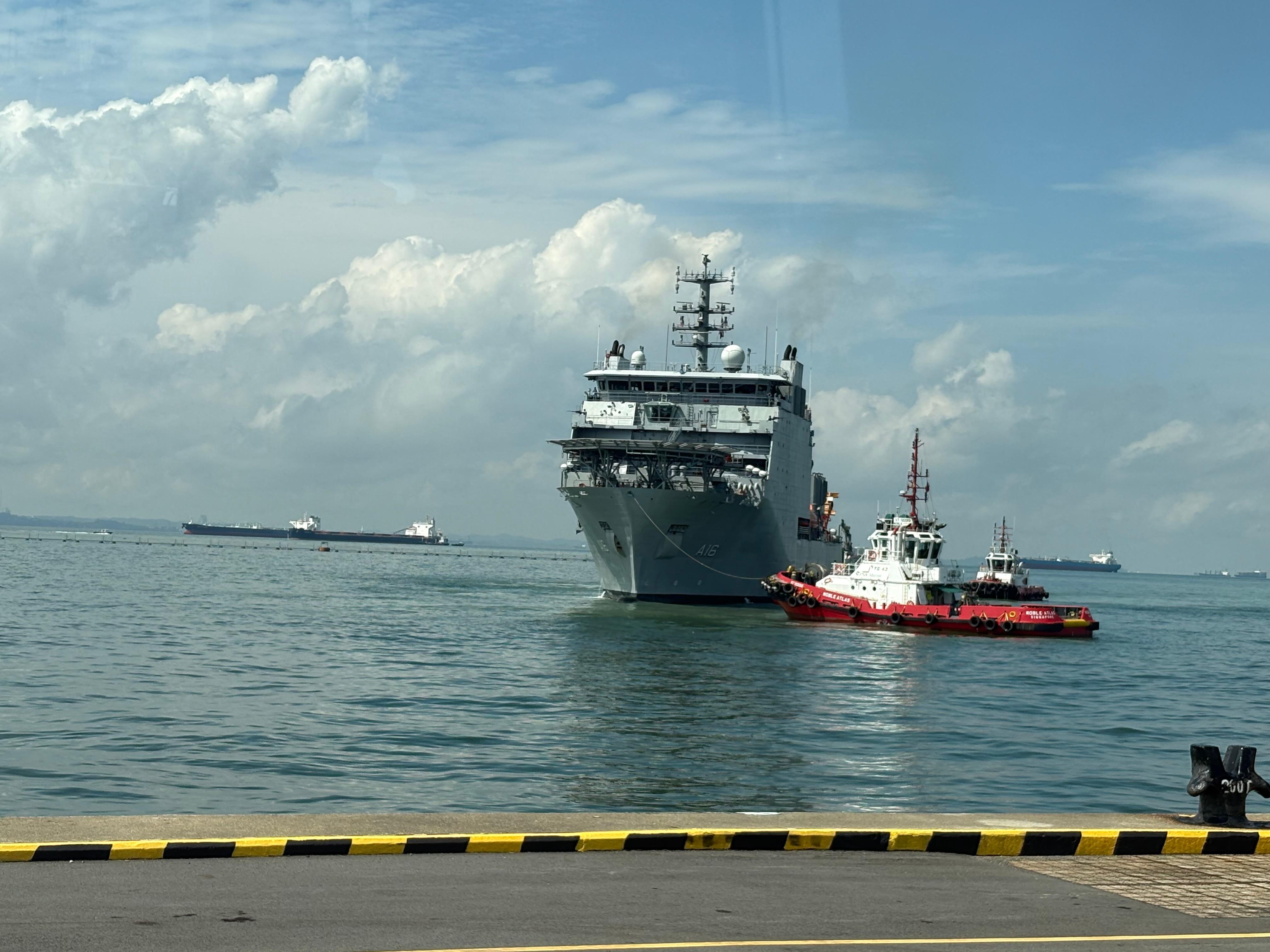 INDIAN NAVAL SHIP INS NISTAR ENTERS CHANGI NAVAL BASE, SINGAPORE TO PARTICIPATE IN EXERCISE PACIFIC REACH 2025
