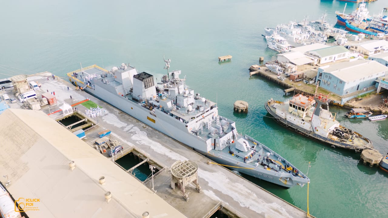 INDIAN NAVAL SHIP KADMATT ARRIVES IN SUVA, FIJI 