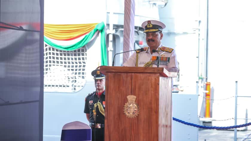 COMMISSIONING OF INS IKSHAK, THIRD OF THE SVL CLASS SHIP