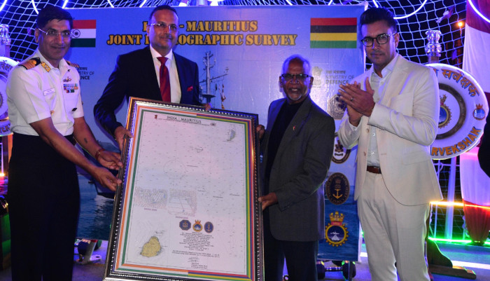 INS SARVEKSHAK COMPLETES HYDRO GRAPHIC SURVEY AT MAURITIUS