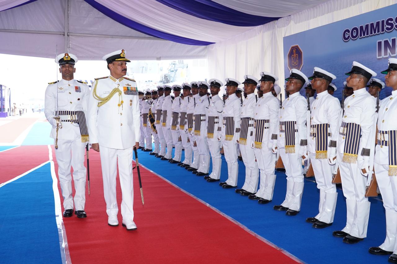 COMMISSIONING OF INS ANJADIP AT CHENNAI
