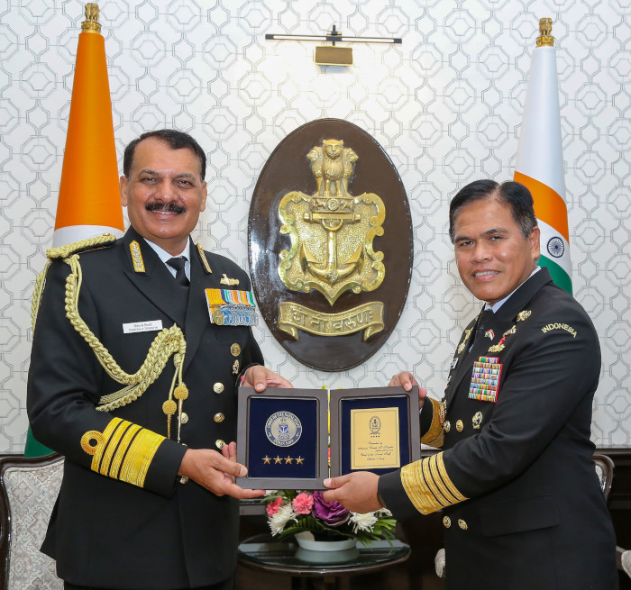 STRENGTHENING MARITIME TIES - INDIAN NAVY HOSTS INDONESIAN NAVY DELEGATION