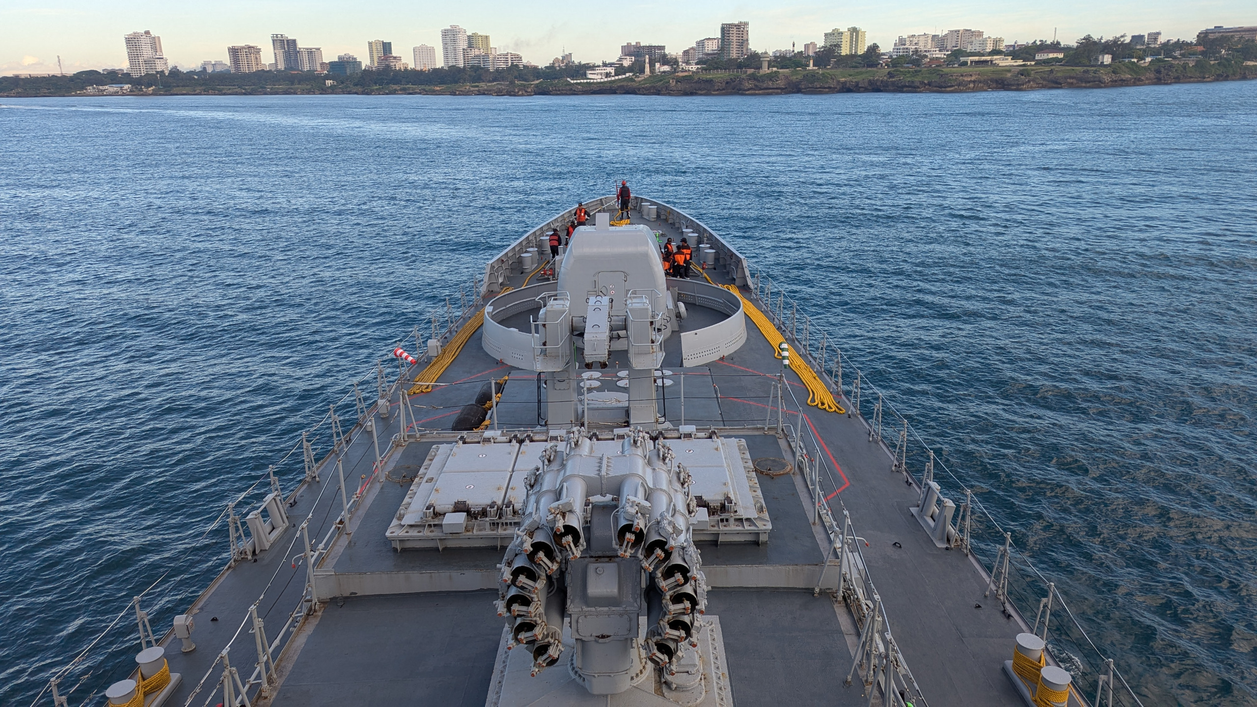 INDIAN NAVAL SHIP TRIKAND ARRIVES AT MOMBASA, KENYA