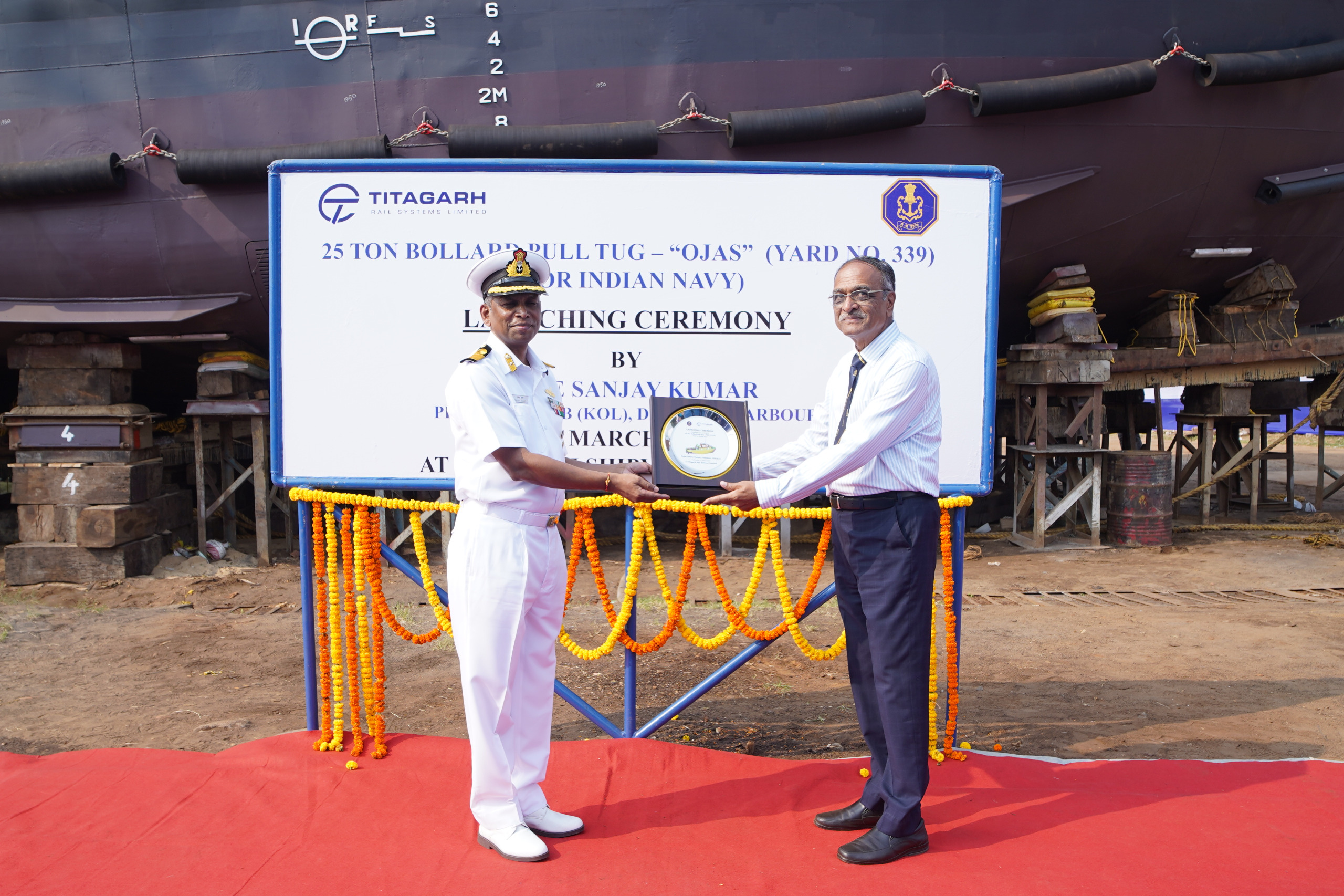 LAUNCHING OF FIFTH 25T BOLLARD PULL TUG OJAS (YARD 339) 