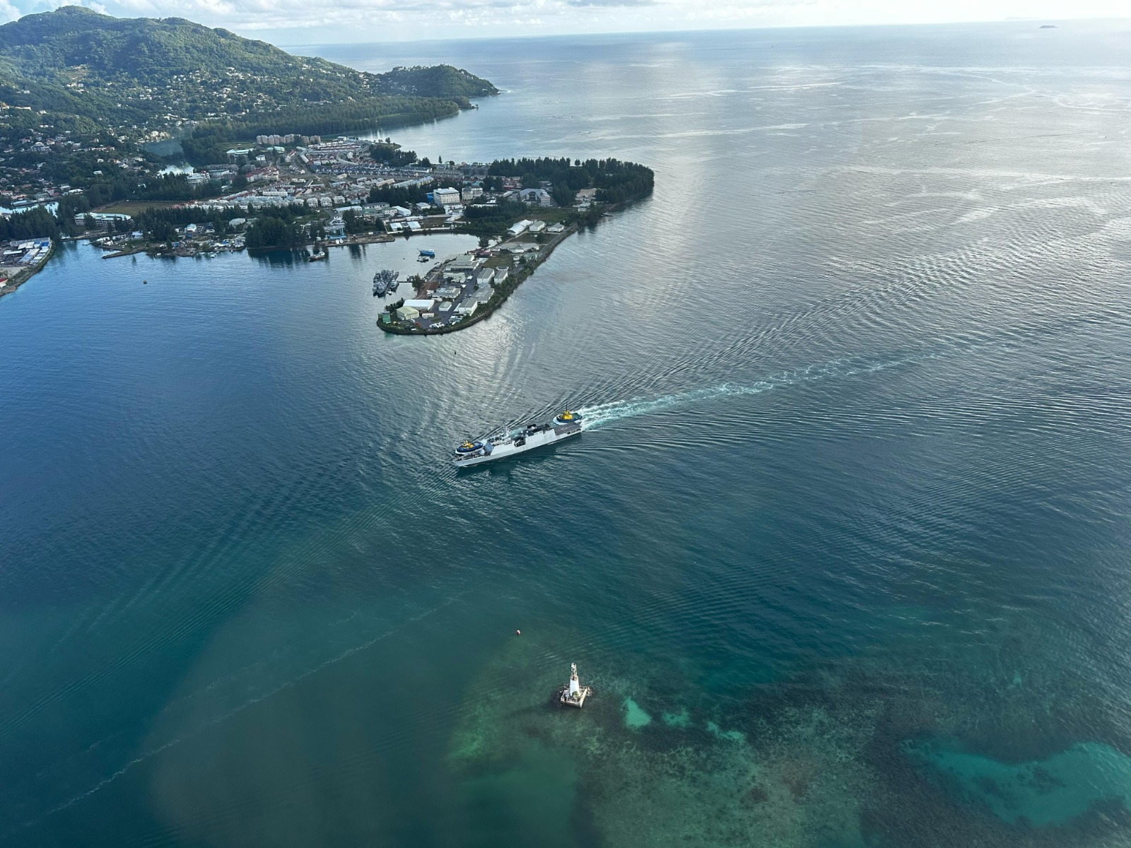 IOS SAGAR IN PORT VICTORIA, SEYCHELLES