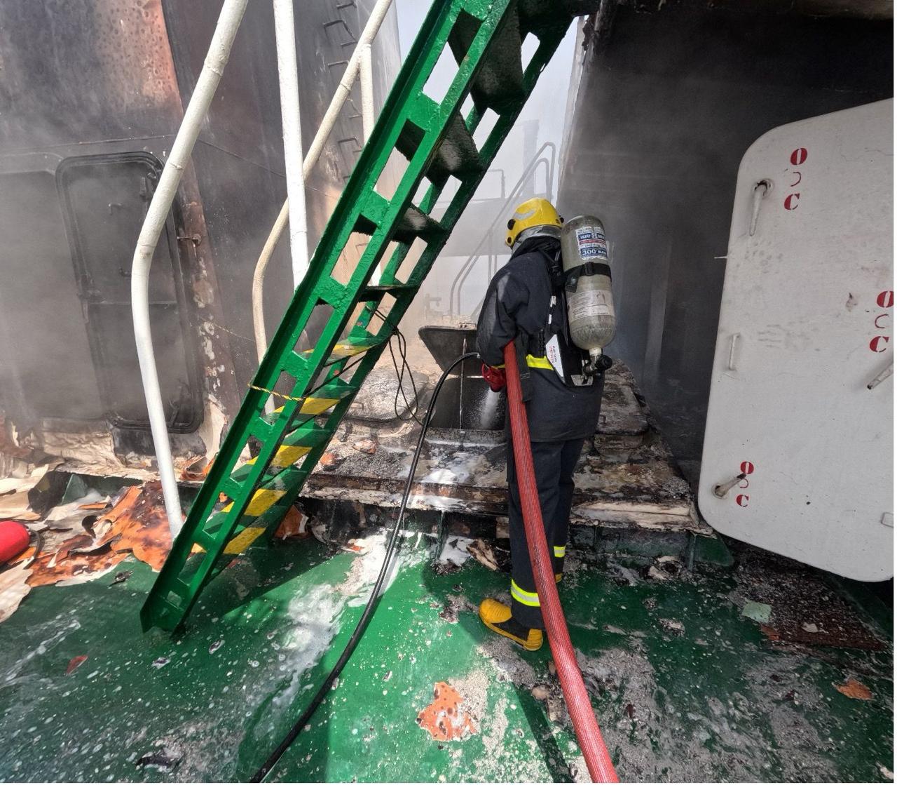 INDIAN NAVY LEADS CRITICAL FIREFIGHTING AND RESCUE OPERATIONS ON PALAU-FLAGGED TANKER MT YI CHENG 6