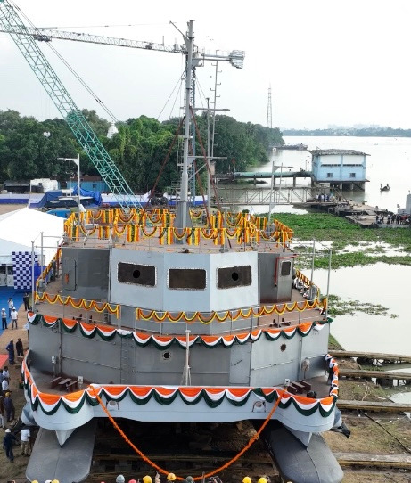 LAUNCH OF DSC A22 (YARD 327)  THIRD SHIP OF 05 x DIVING SUPPORT CRAFT (DSC) PROJECT