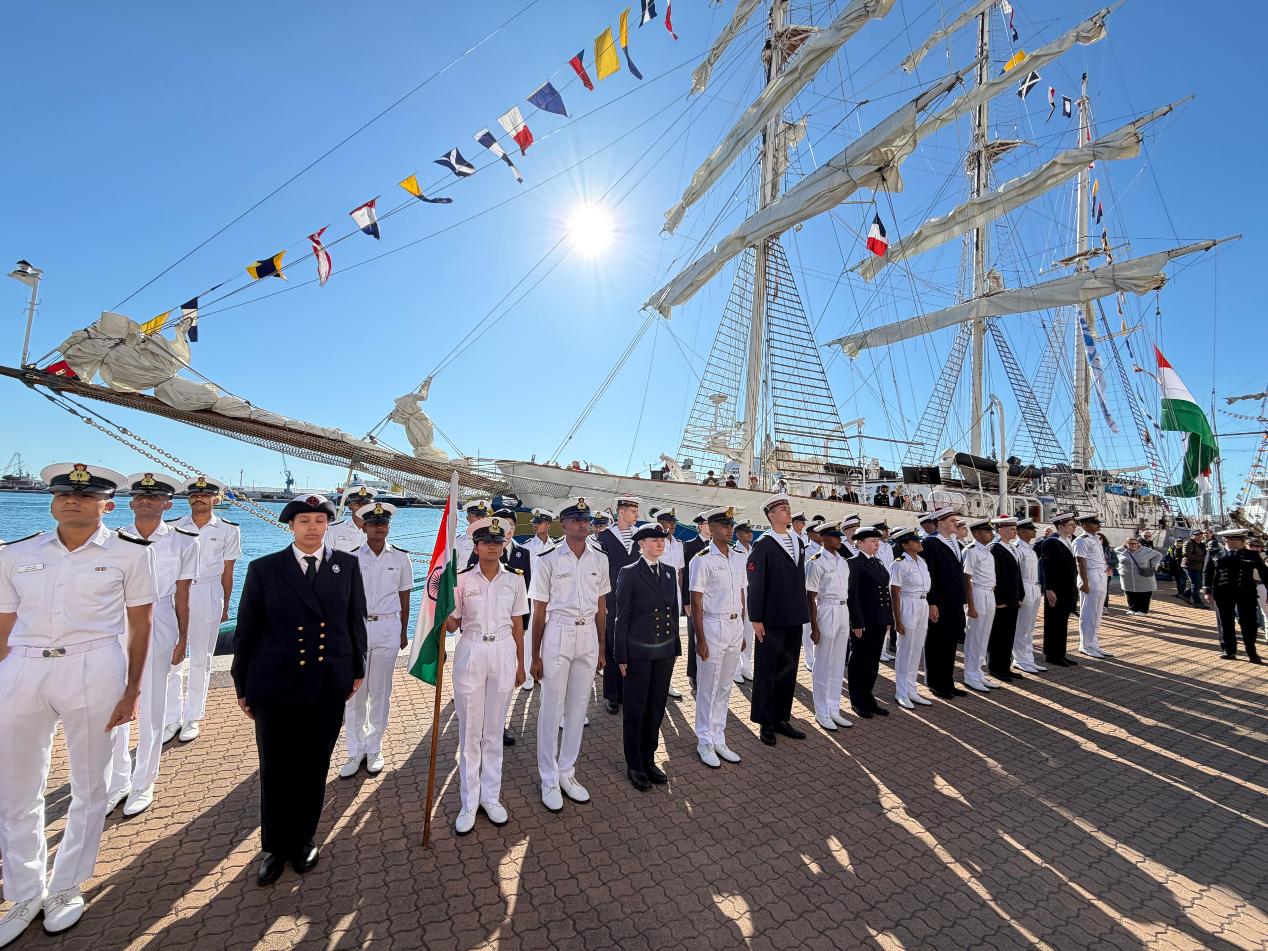 INS SUDARSHINI DEPARTS SÈTE, FRANCE AFTER PARTICIPATION IN ESCALE À SÈTE 2026