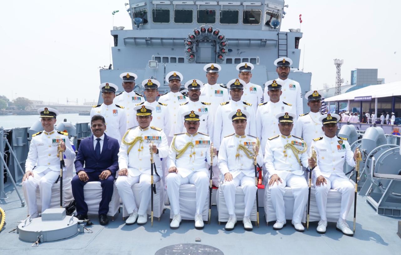 COMMISSIONING OF INS ANJADIP AT CHENNAI