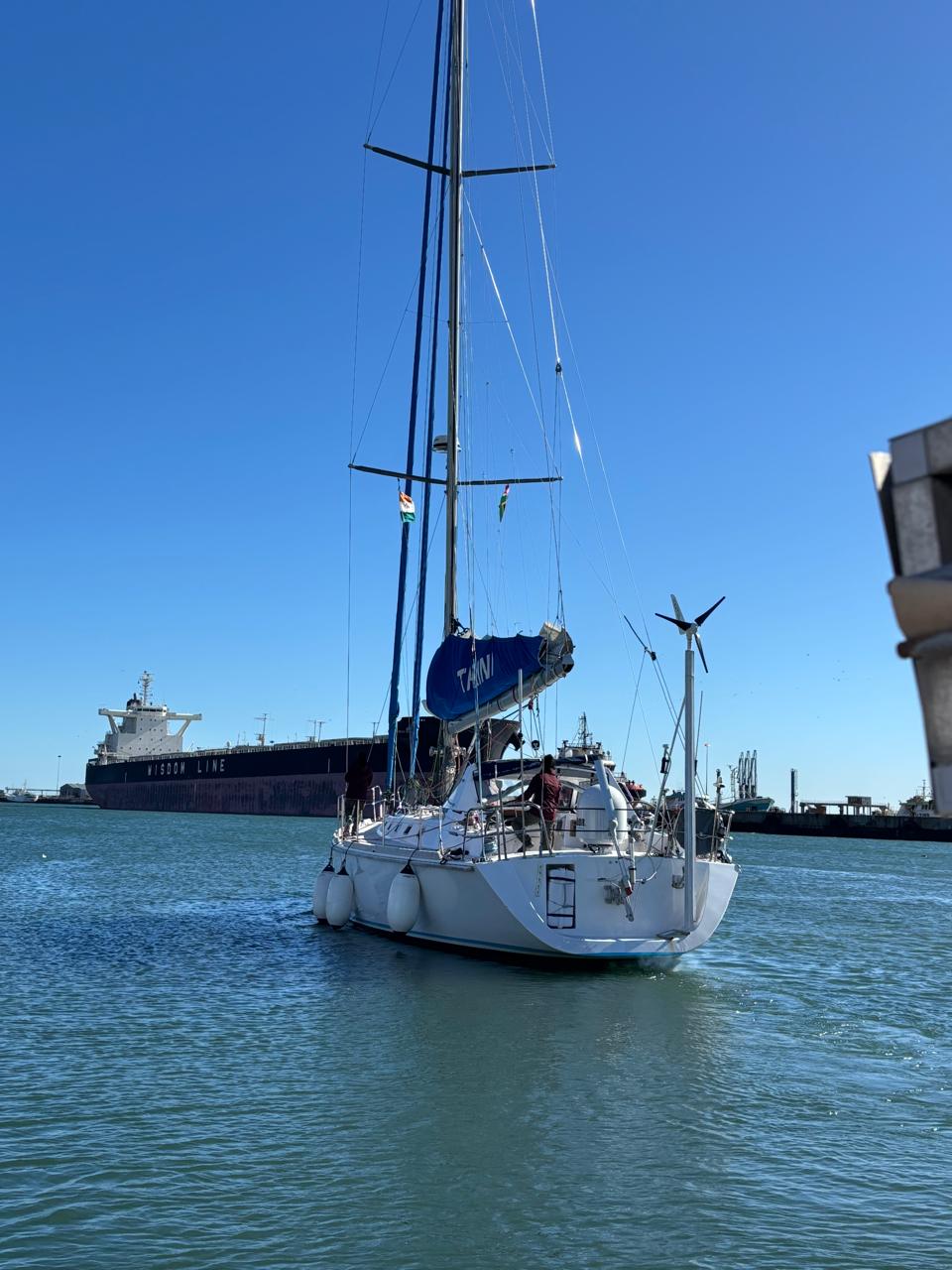 INSV TARINI FLAGGED OFF FROM CAPE TOWN FOR THE FINAL LEG OF THE NAVIKA SAGAR PARIKRAMA II EXPEDITION