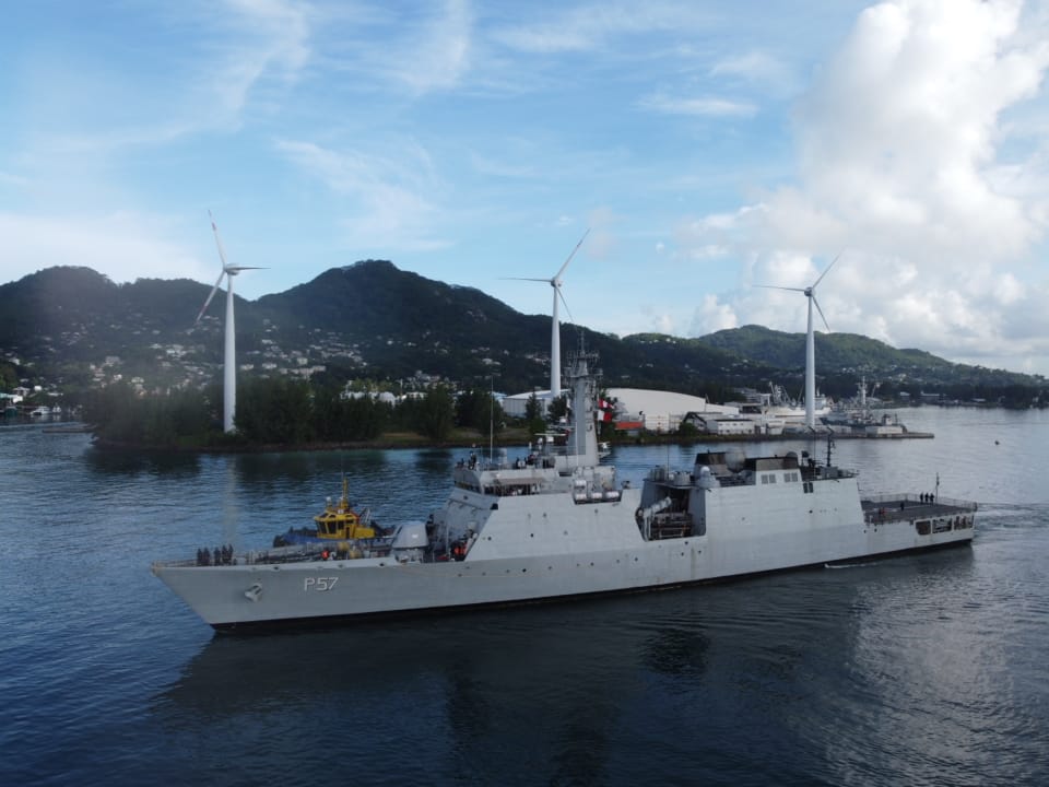 IOS SAGAR IN PORT VICTORIA, SEYCHELLES