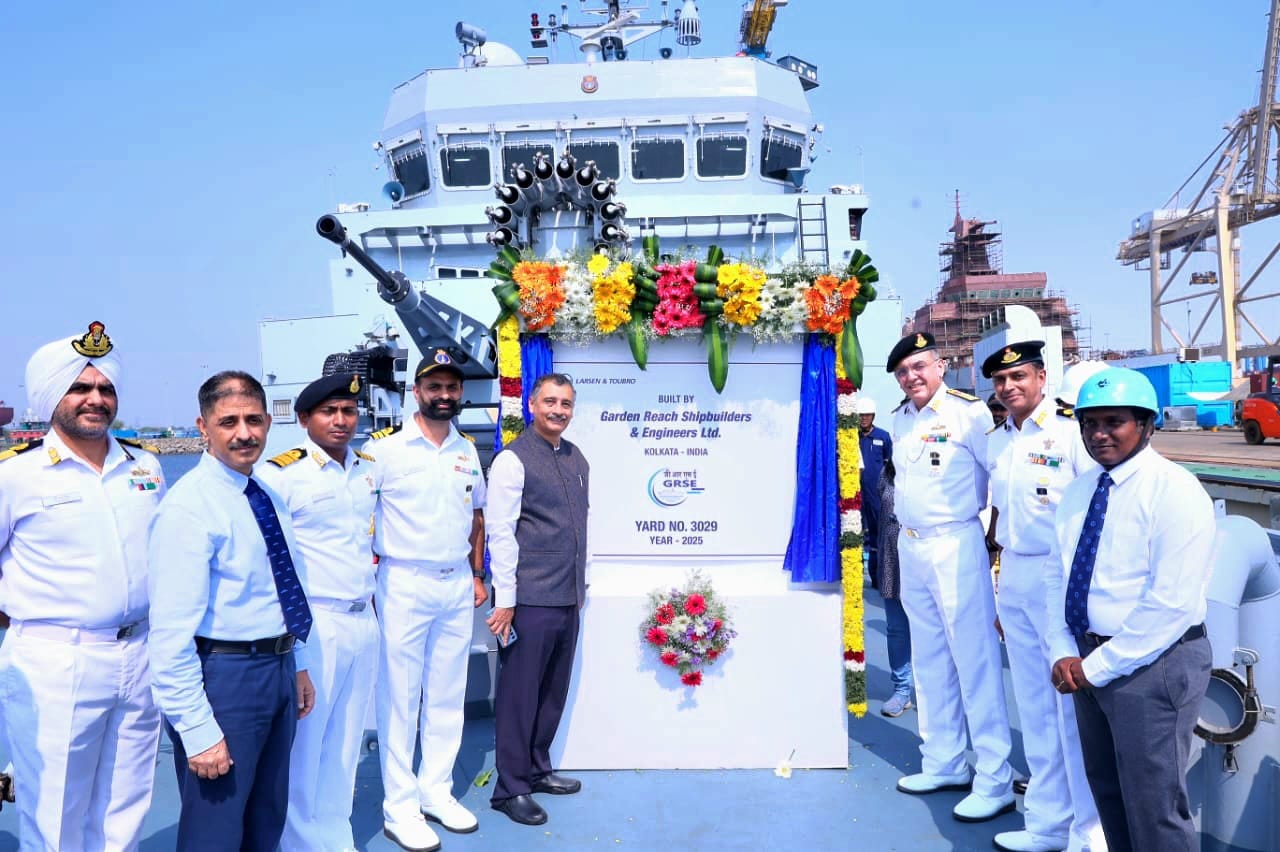 DELIVERY OF ‘ARNALA’- FIRST ANTI SUBMARINE WARFARESHALLOW WATER CRAFT TO THE INDIAN NAVY