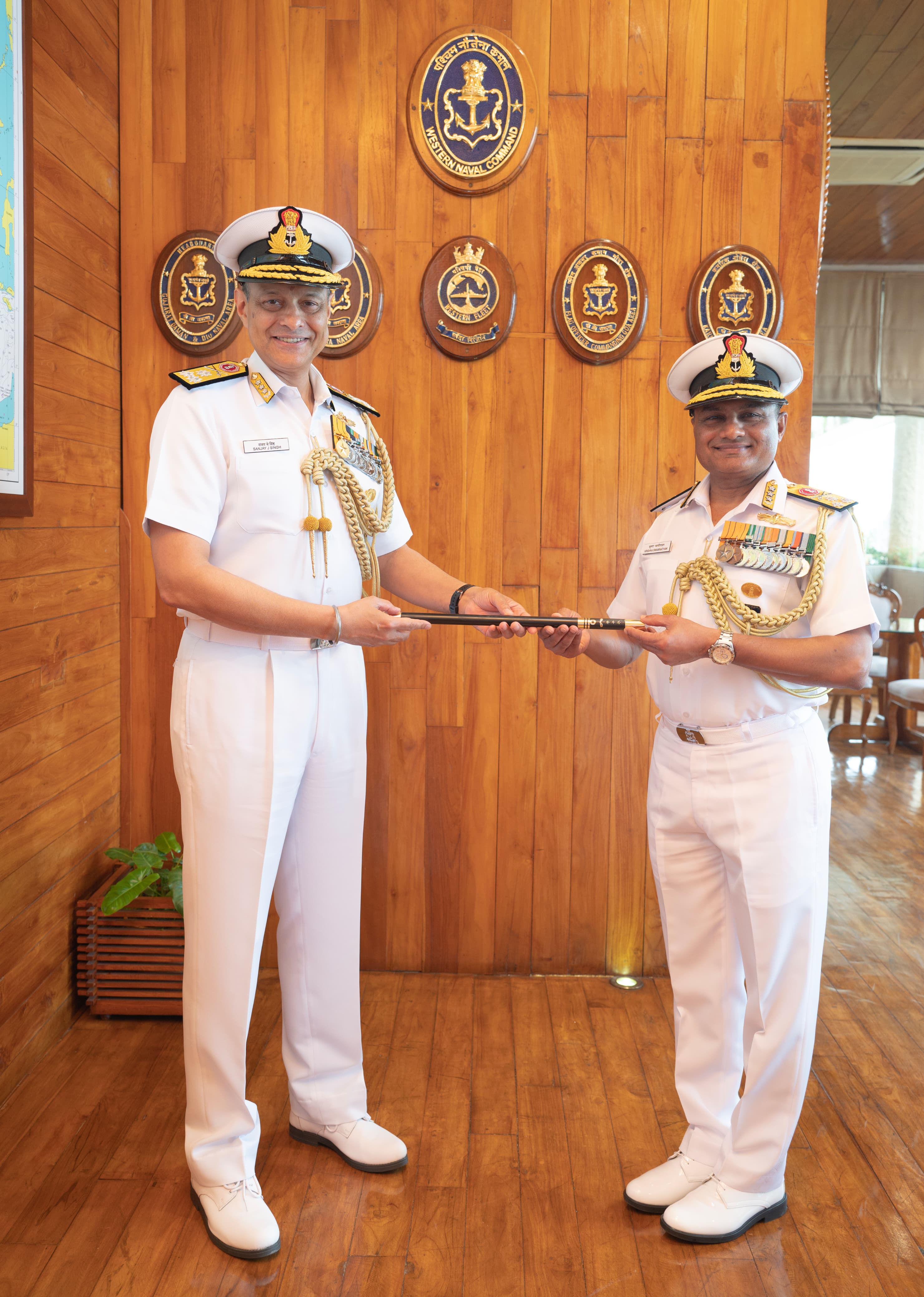 VICE ADMIRAL KRISHNA SWAMINATHAN, AVSM, VSM TAKES OVER AS THE FLAG OFFICER COMMANDING-IN-CHIEF, WESTERN NAVAL COMMAND