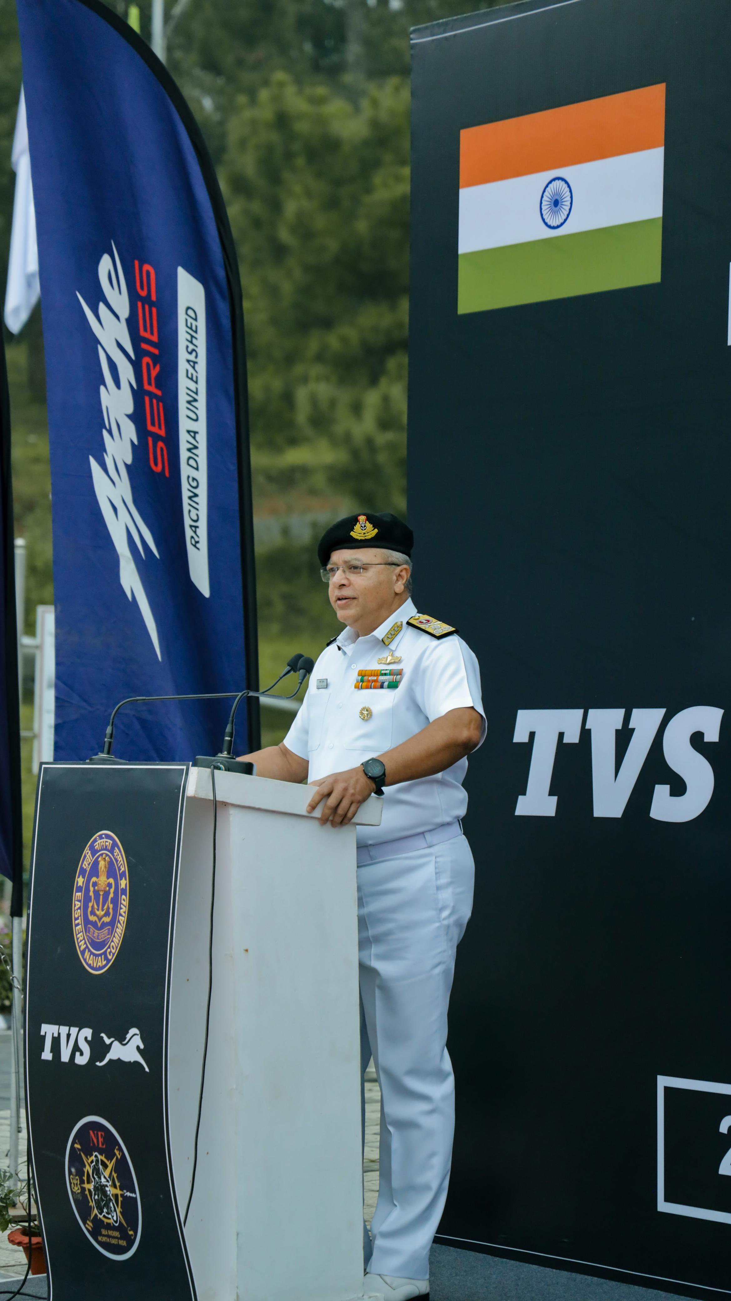 INDIAN NAVYS MOTORCYCLE EXPEDITION FLAGGED OFF