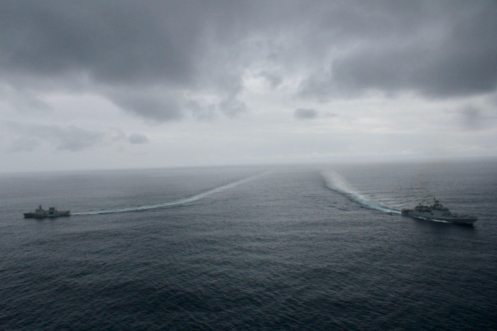 INDIAN NAVY - ROYAL NAVY OF OMAN_ - MARITIME EXERCISE (NASEEM AL BAHR)