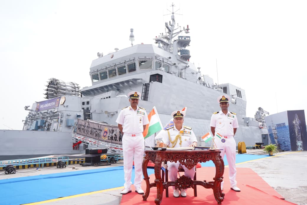  COMMISSIONING OF INS ANDROTH, SECOND ASW SHALLOW WATER CRAFT