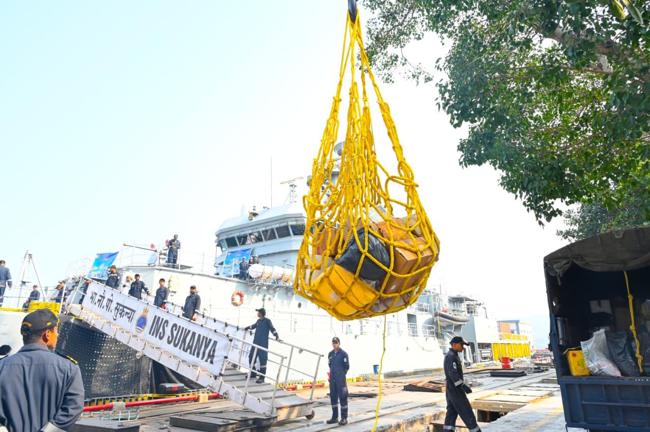 INDIAN NAVY EXTENDS HUMANITARIAN ASSISTANCE TO SRI LANKA IN WAKE OF CYCLONE DITWAH