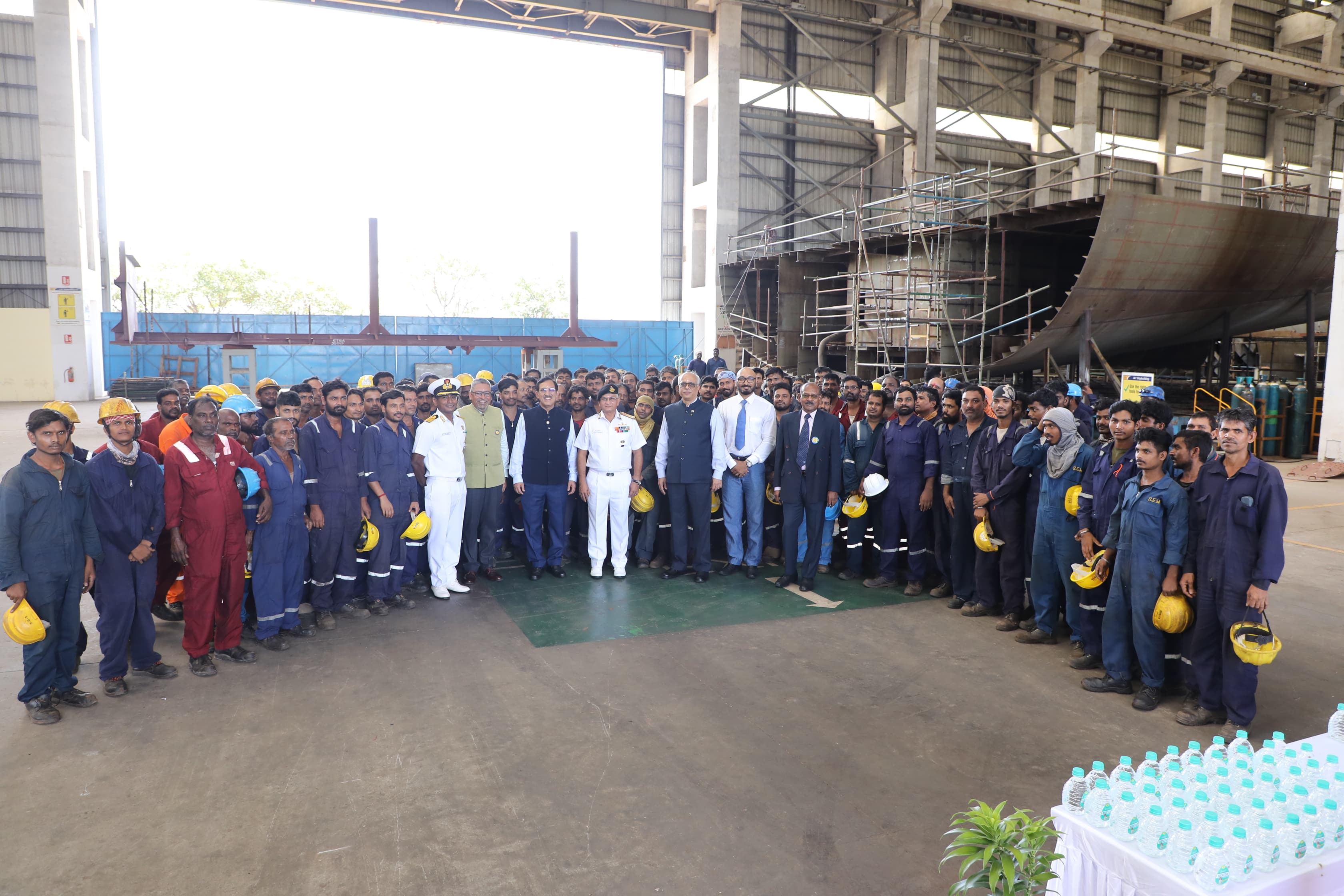 KEEL LAYING OF SECOND FLEET SUPPORT SHIP FOR INDIAN NAVY