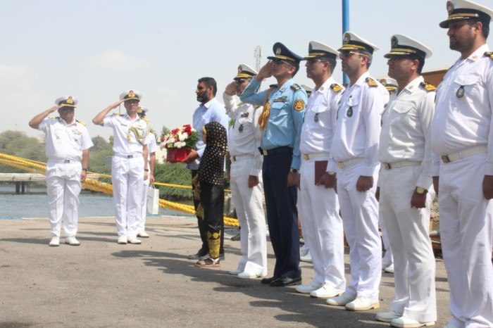 भारतीय नौसेना के प्रथम प्रशिक्षण  स्क्वाड्रन की बंदर अब्बास, ईरान यात्रा