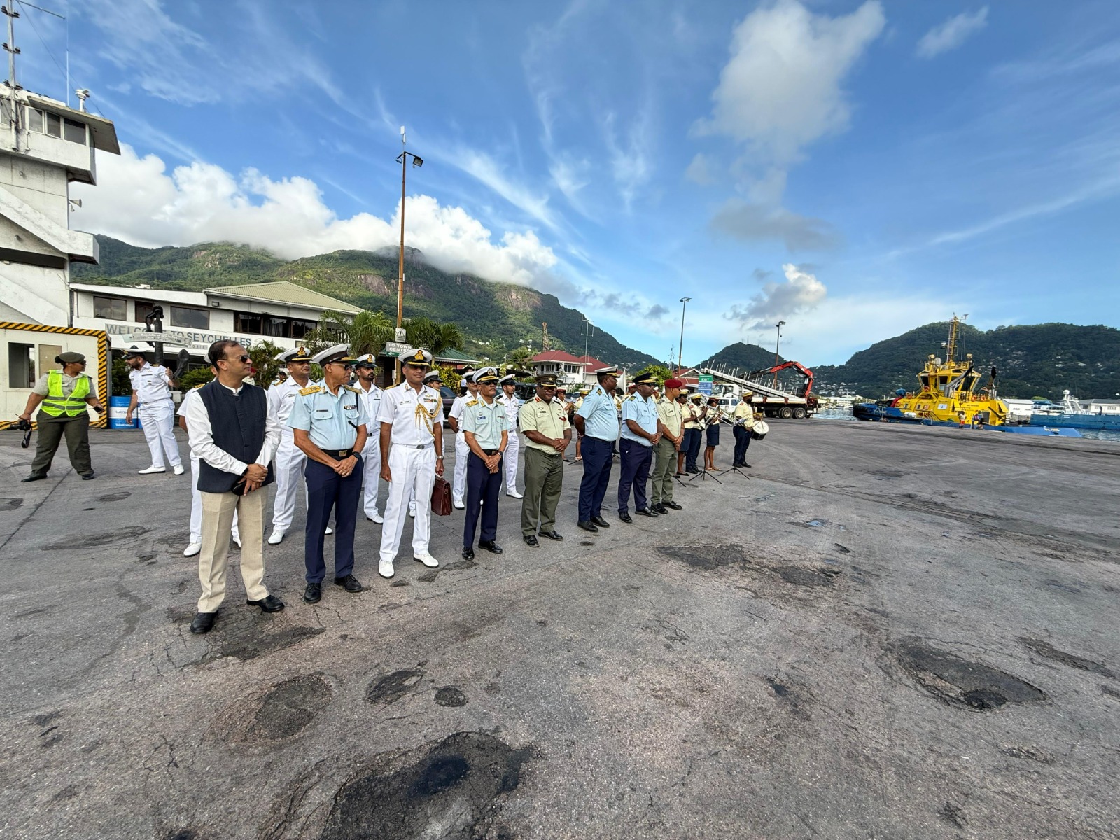 IOS SAGAR IN PORT VICTORIA, SEYCHELLES