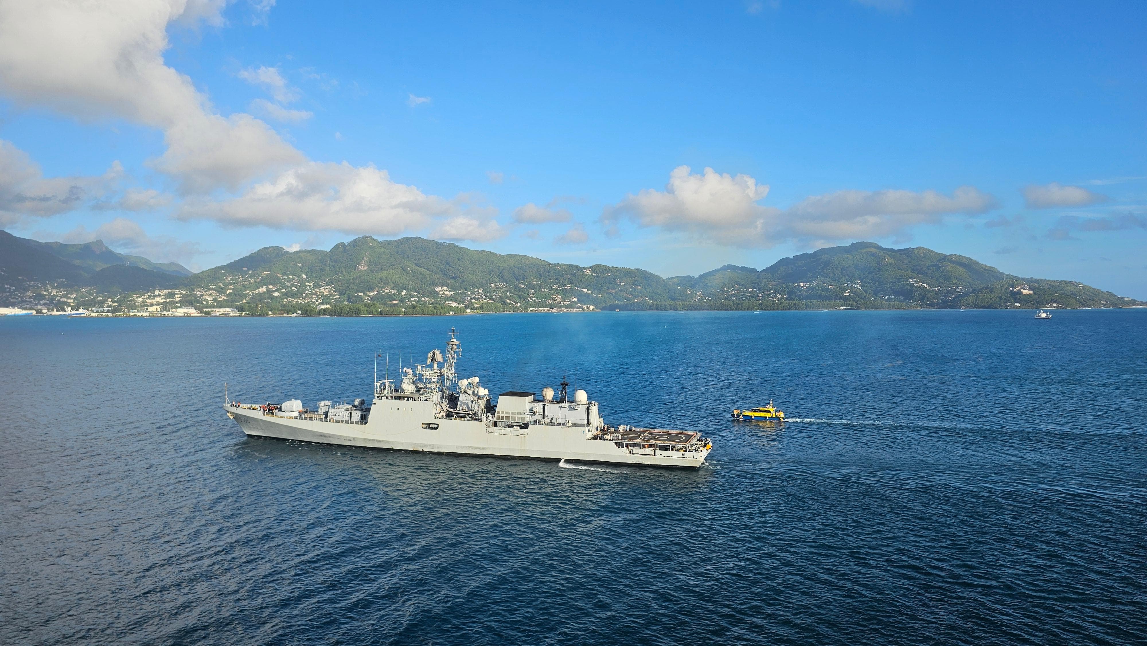 INS TEG ARRIVES AT PORT VICTORIA, SEYCHELLES