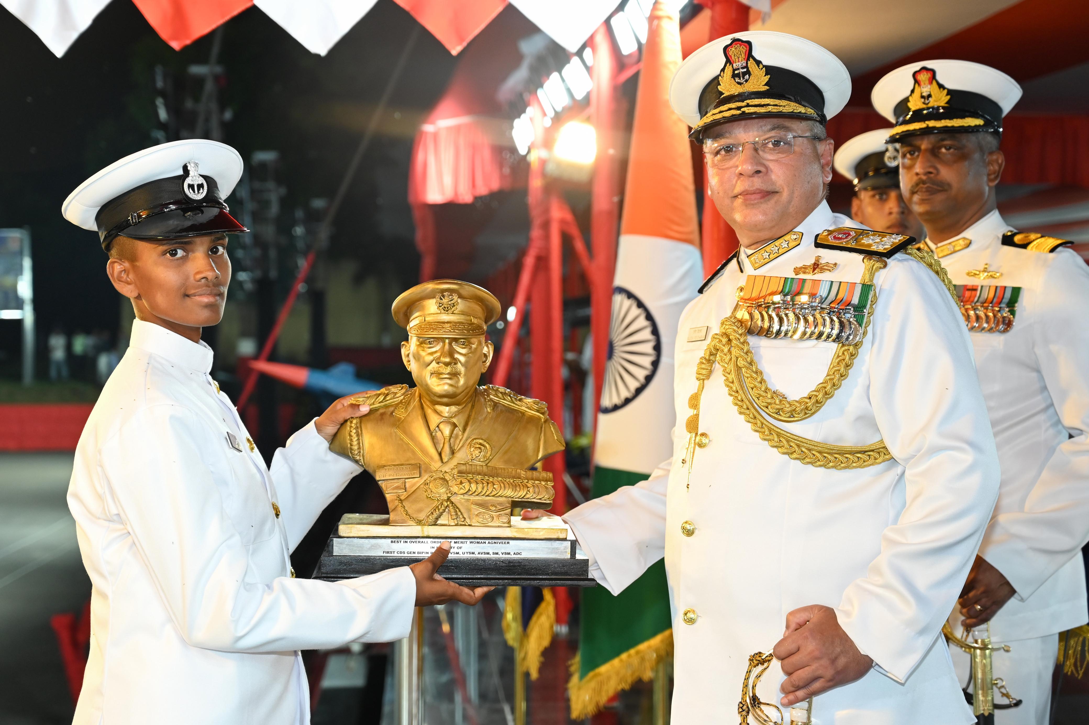 PASSING OUT PARADE OF 01/25 BATCH OF AGNIVEERS AT INS CHILKA