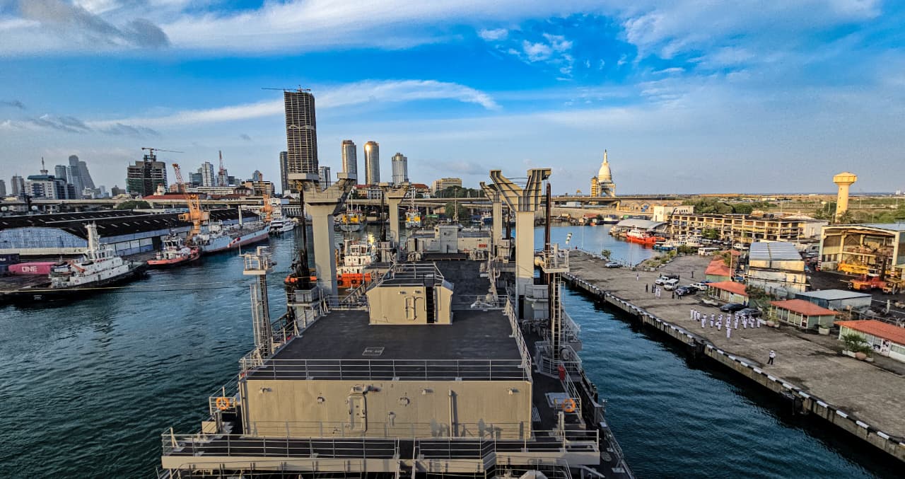 INDIAN NAVAL SHIPS IN SRI LANKA FOR SLINEX - 25