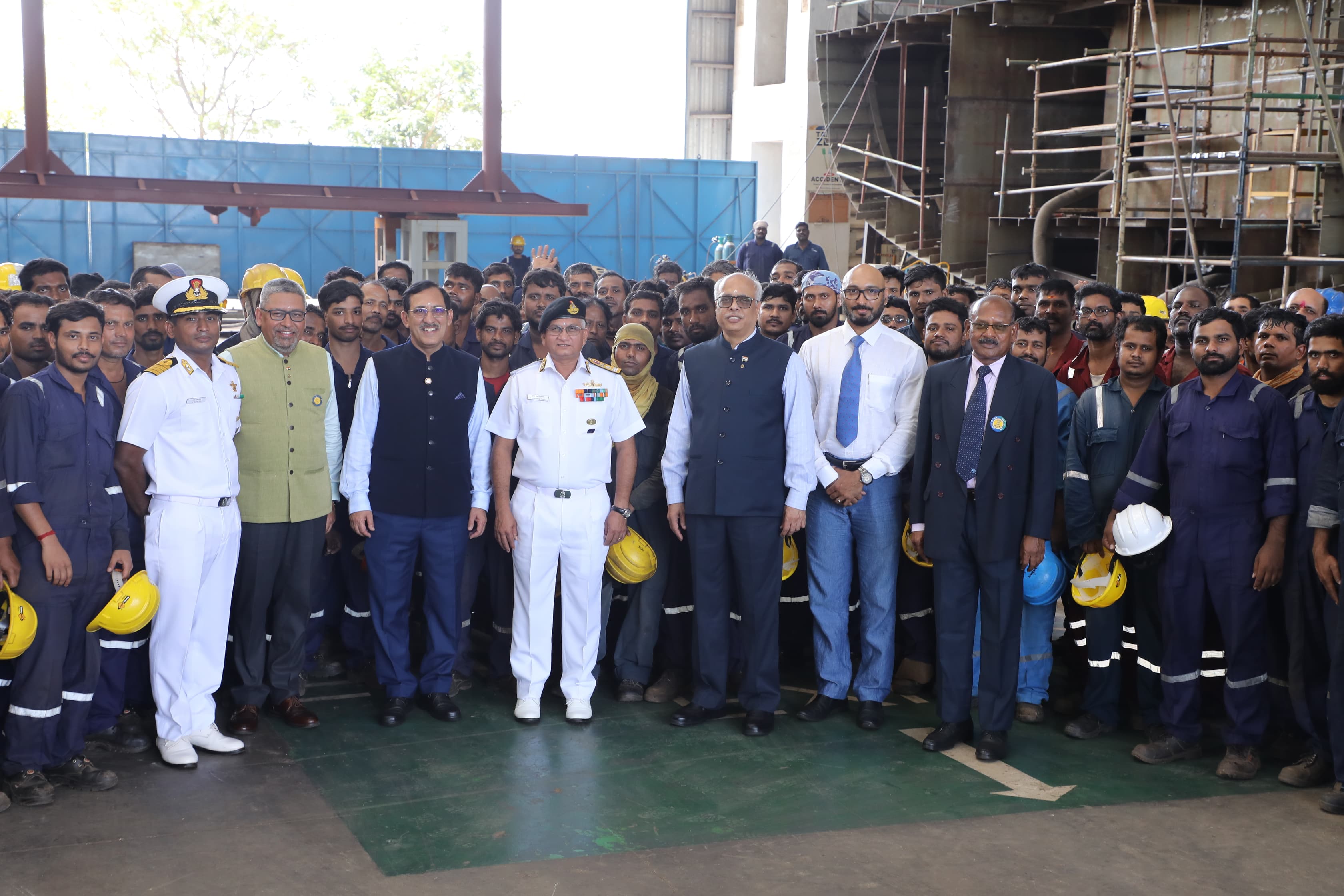 KEEL LAYING OF SECOND FLEET SUPPORT SHIP FOR INDIAN NAVY