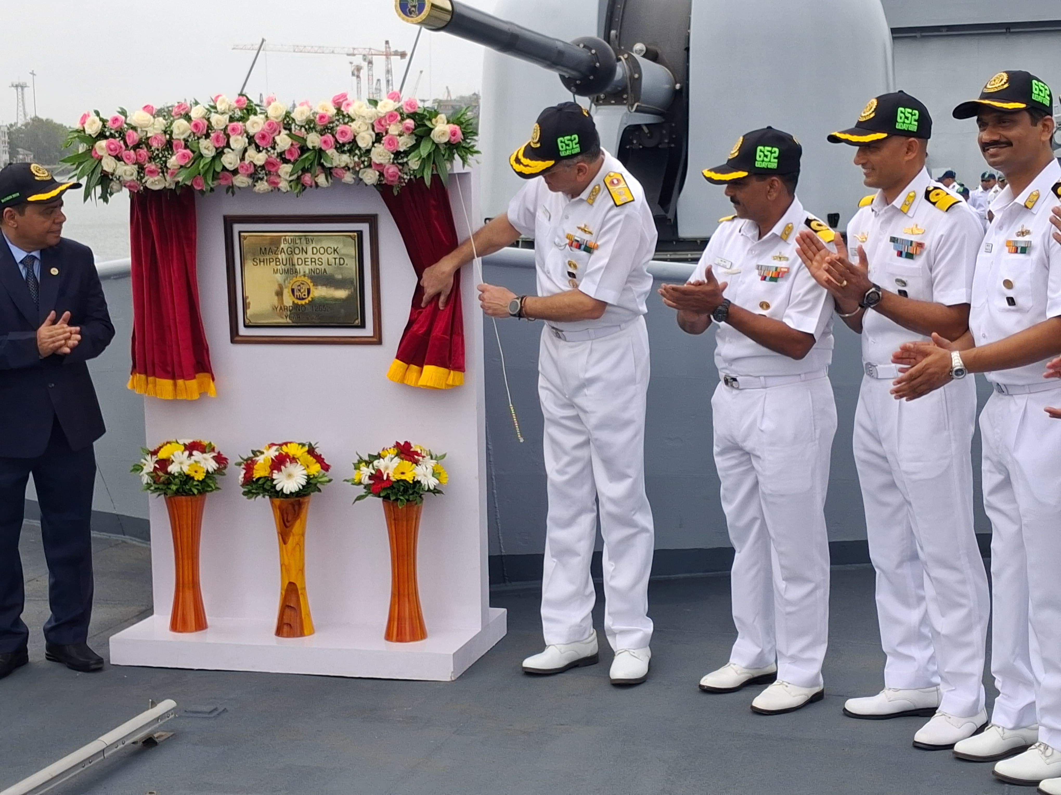 PROJECT 17A INDIGENOUS STEALTH FRIGATE UDAYGIRI DELIVERED TO INDIAN NAVY