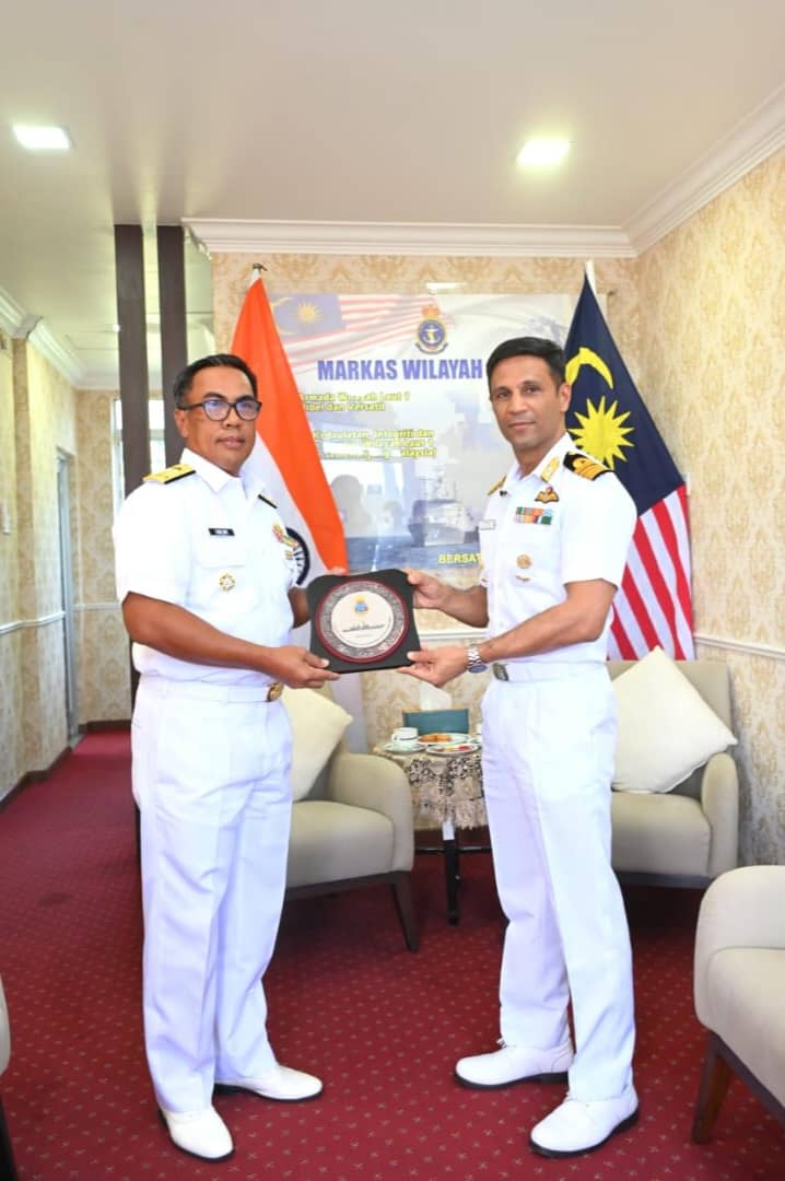  INDIAN NAVAL SHIP SAHYADRI VISITS KEMAMAN, MALAYSIA OPERATIONAL DEPLOYMENT TO SOUTH CHINA SEA AND INDO-PACIFIC