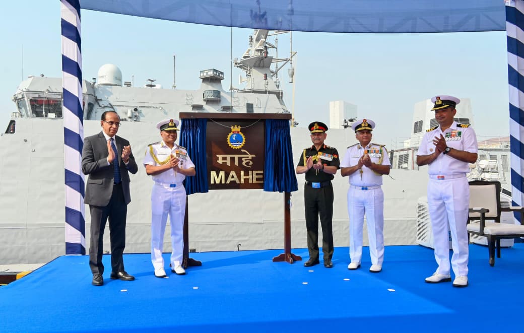  INS MAHE COMMISSIONED – INDIA’S FIRST MAHE-CLASS ANTI-SUBMARINE WARFARE SHALLOW WATER CRAFT JOINS THE WESTERN NAVAL COMMAND
