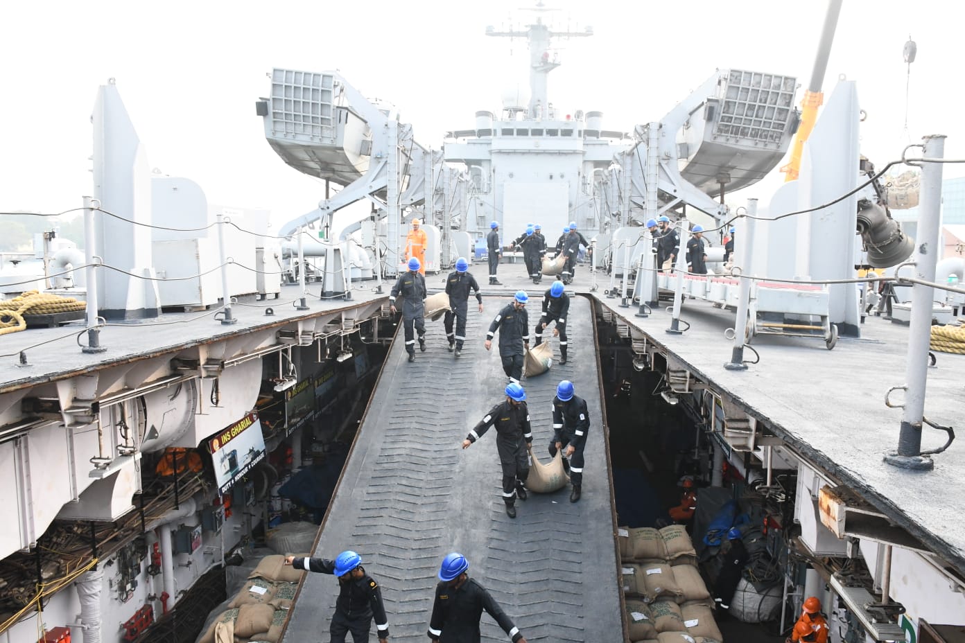 OPERATION SAGAR BANDHU - INDIAN NAVY DEPLOYS FOUR MORE WARSHIPS TO DELIVER 1000 TONS OF HADR MATERIAL TO SRI LANKA