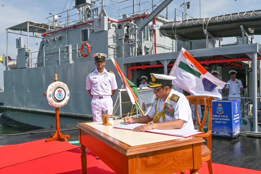 COMMISSIONING OF DSC A20 (FIRST DIVING SUPPORT CRAFT)