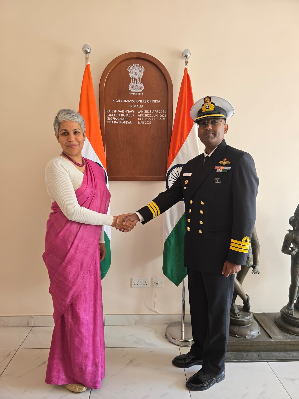 INDIAN NAVAL SAIL TRAINING SHIP INS SUDARSHINI ARRIVES AT VALLETTA, MALTA, BOLSTERING MEDITERRANEAN MARITIME TIES