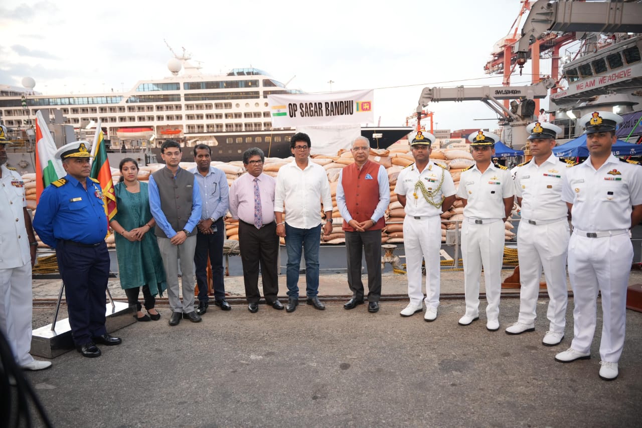 OPERATION SAGAR BANDHU - INDIAN NAVY DEPLOYS FOUR MORE WARSHIPS TO DELIVER 1000 TONS OF HADR MATERIAL TO SRI LANKA