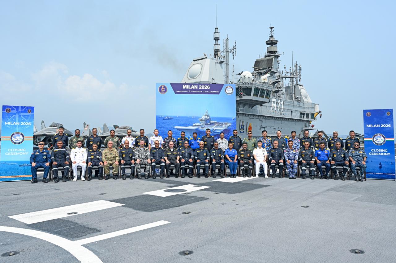 MILAN 2026 CONCLUDES SUCCESSFULLY; CLOSING CEREMONY ONBOARD INS VIKRANT MARKS MARITIME MILESTONE