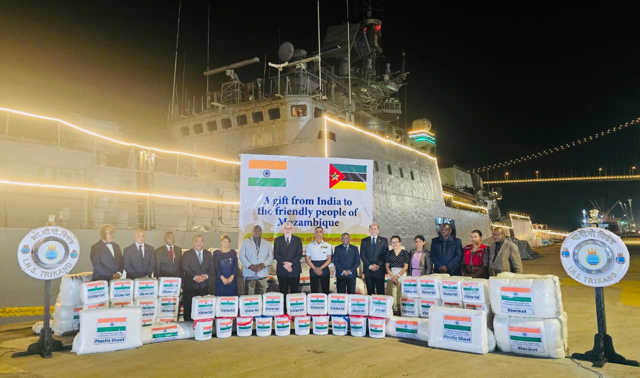 INDIAN NAVAL SHIP TRIKAND CONCLUDES PORT CALL AT MAPUTO, MOZAMBIQUE