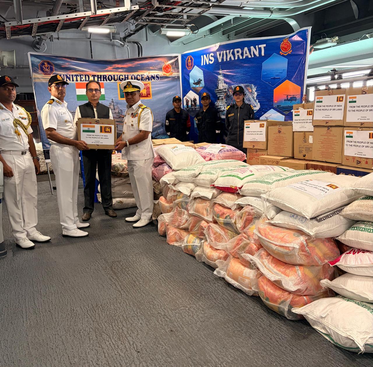  INDIAN NAVY EXTENDS HUMANITARIAN ASSISTANCE TO SRI LANKA IN WAKE OF CYCLONE DITWAH