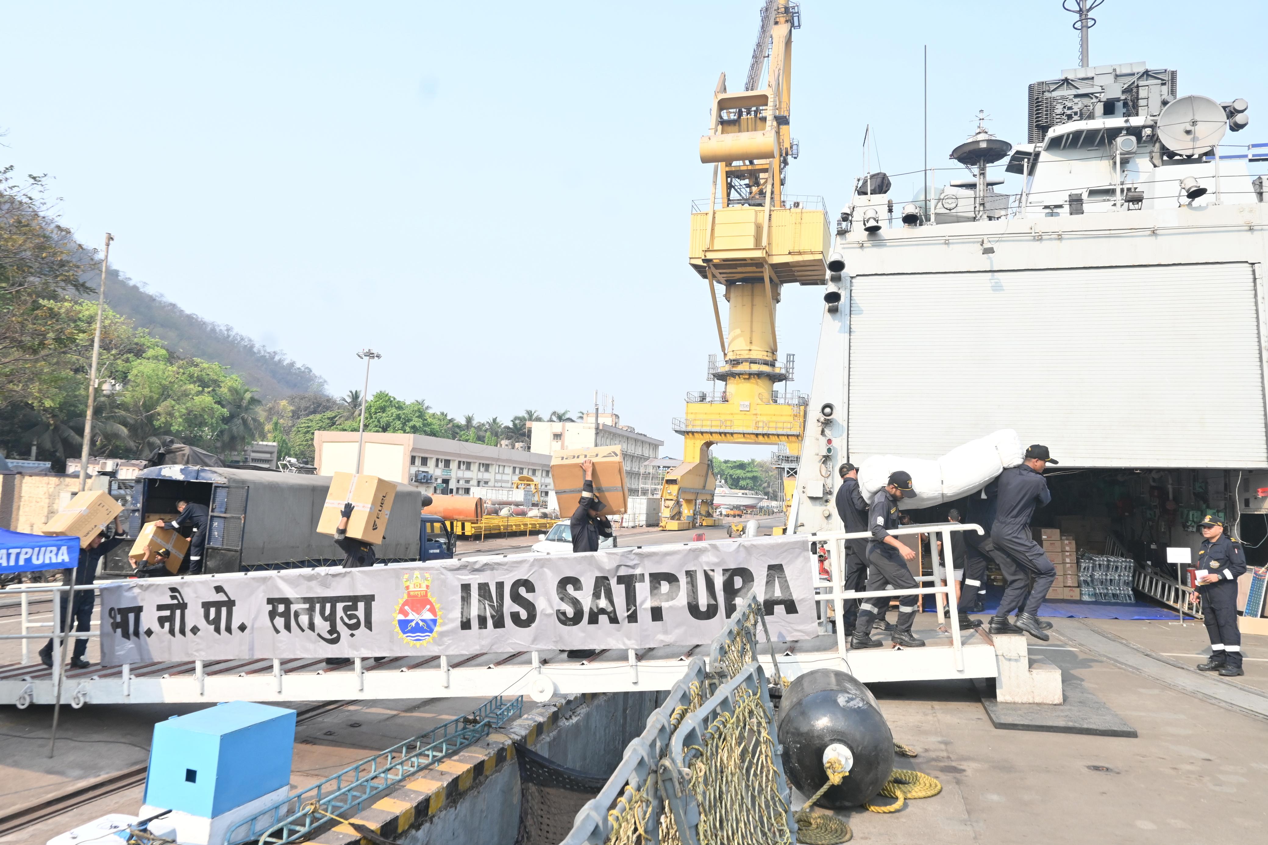 OPERATION BRAHMA - INDIAN NAVAL SHIPS SAIL WITH RELIEF MATERIAL