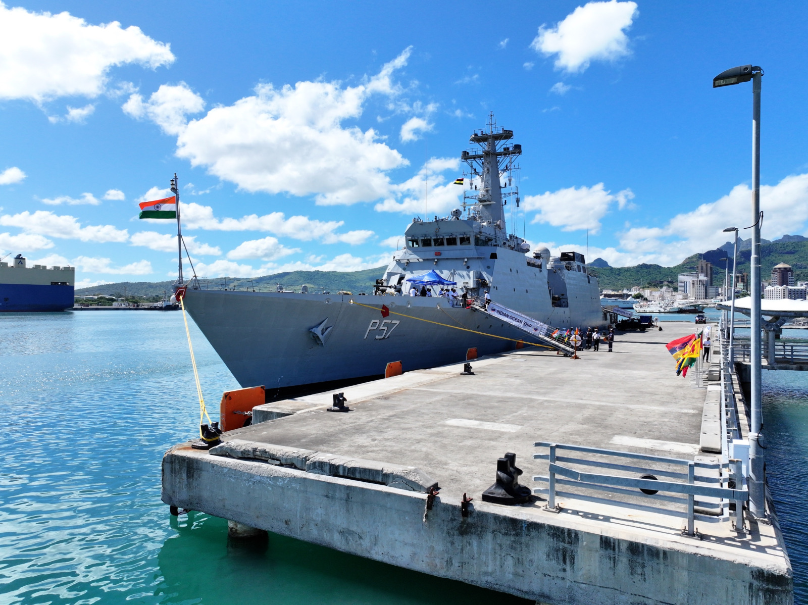 IOS SAGAR IN PORT LOUIS, MAURITIUS