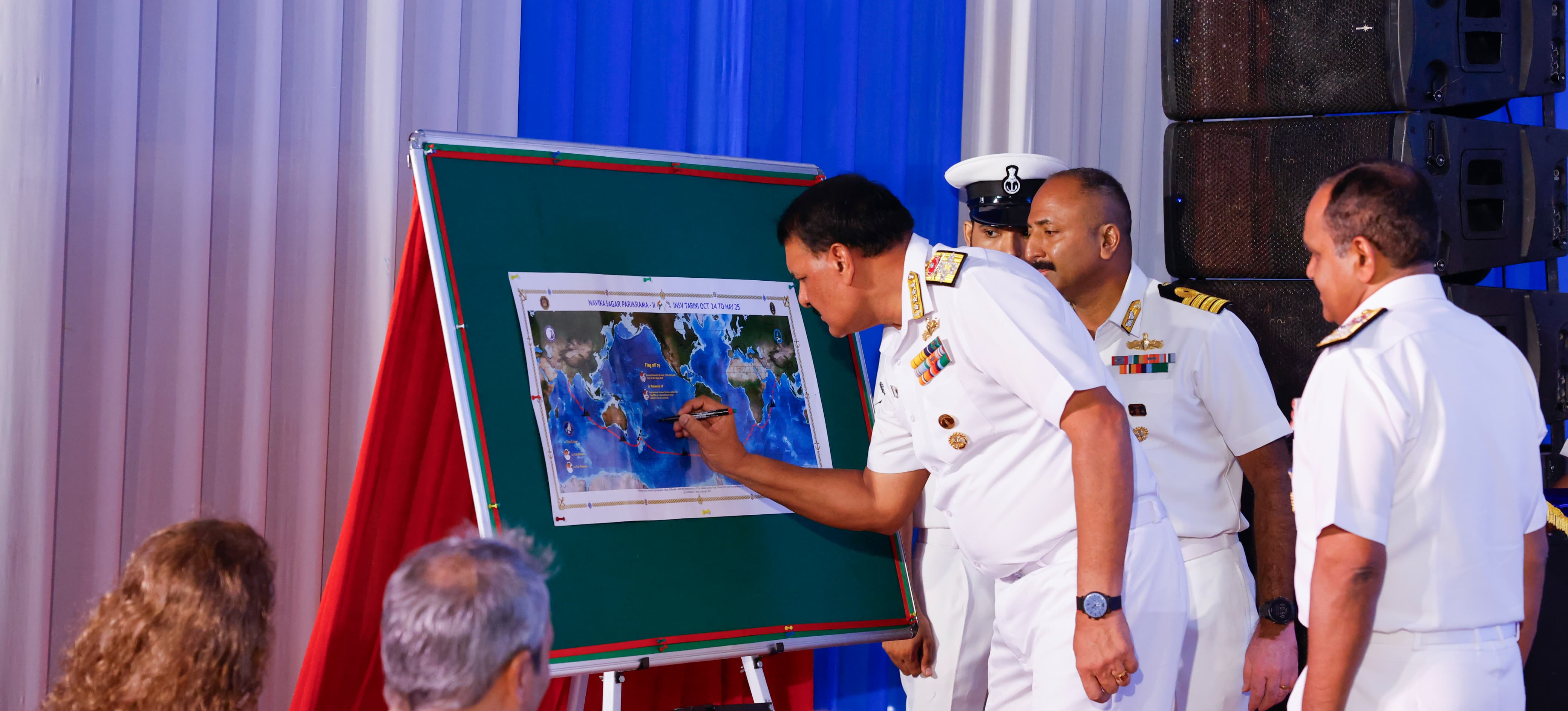 INSV Tarini Sails Out for Navika Sagar Parikrama II