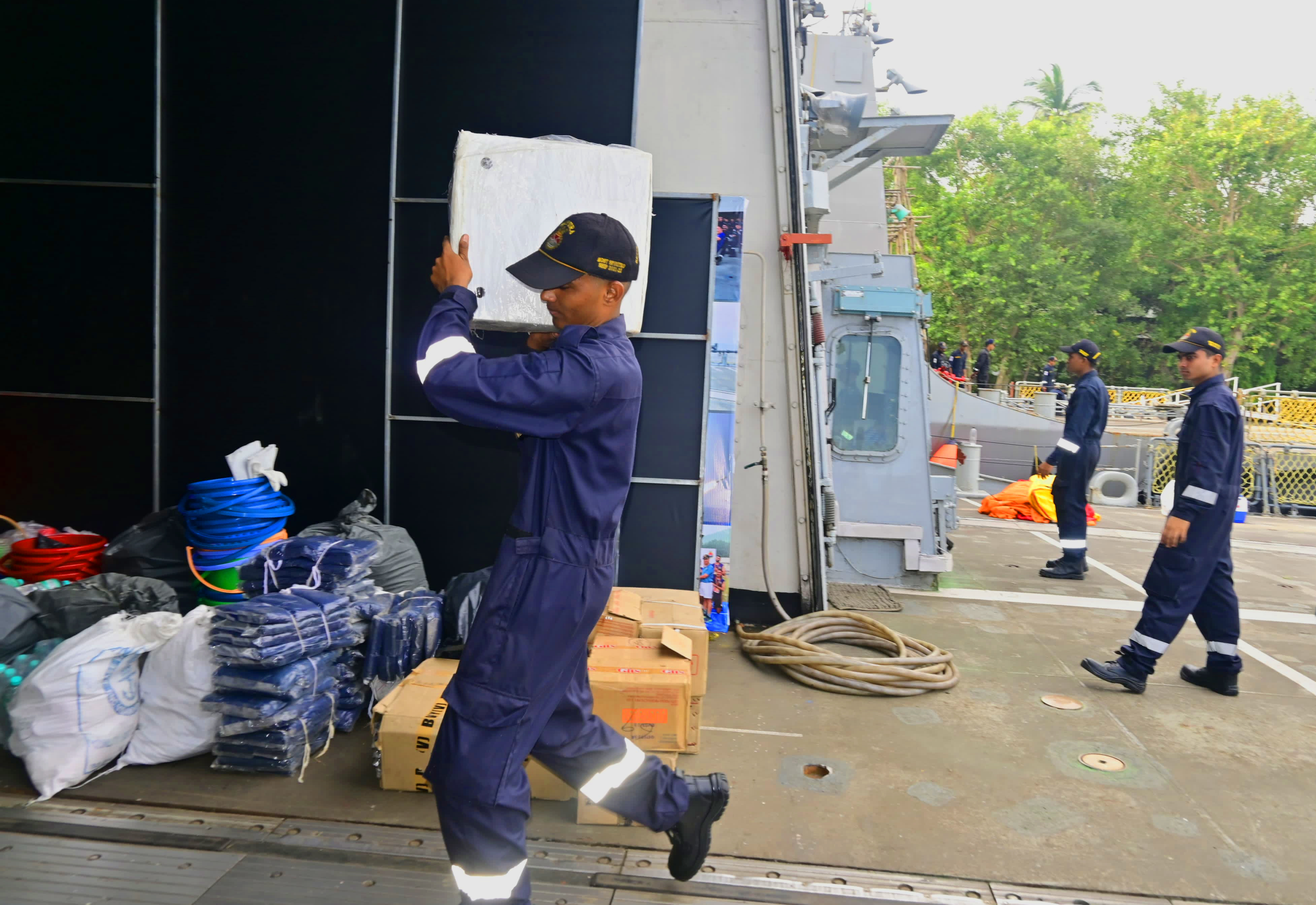 INDIAN NAVY GEARING UP FOR HADR OPS AT MYANMAR - TYPHOON YAGI