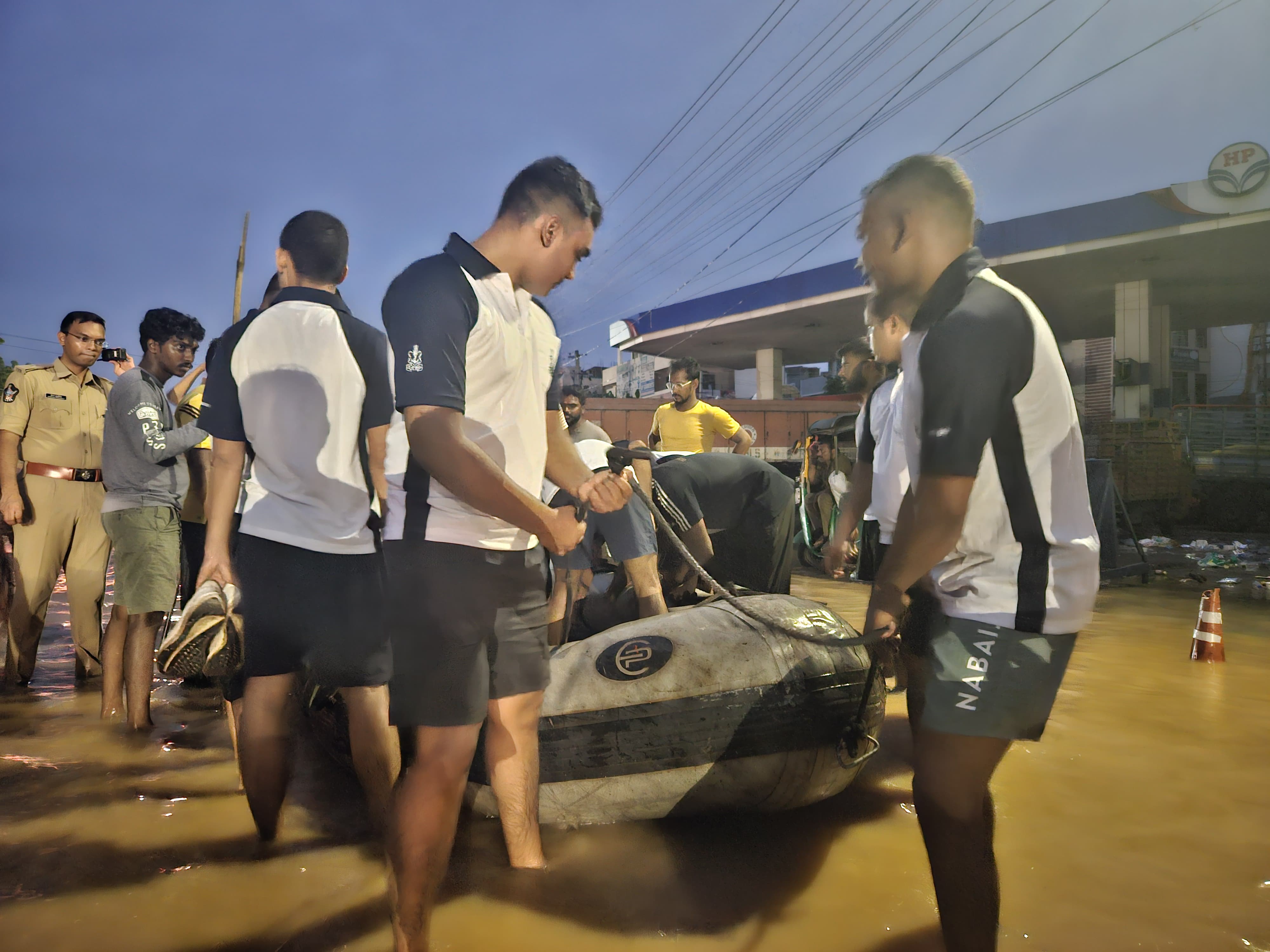 Update on Indian Navy's Flood Relief Efforts in Andhra Pradesh